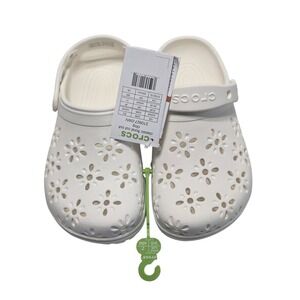 Sandals Crocs Classic Floral Cutout Clog Men's 3 Women's 5 Brand New Fast Ship